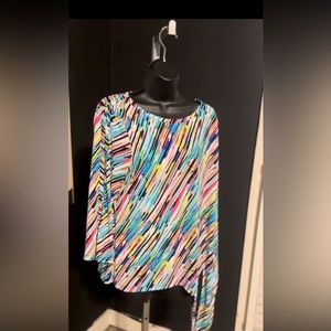 RAFAELLA Colorful long sleeve top